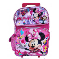 Disney Minnie Mouse 16 Inch Large Rolling Backpack