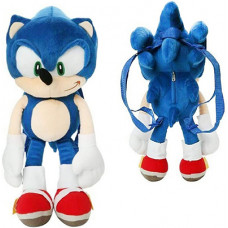 Sonic The Hedgehog Doll Plush Backpack 18 Inch ( Blue )