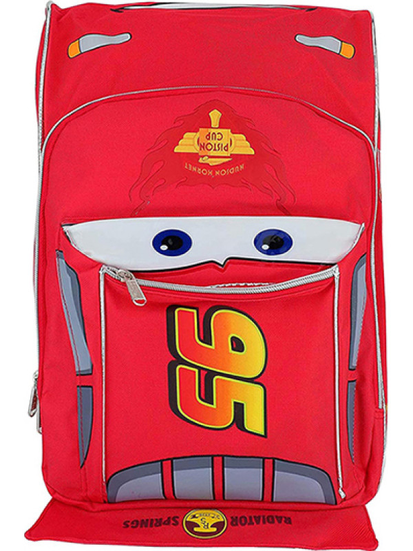 Pixar Cars Lightning McQueen Shape 16 inch Large School Backpack
