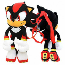 Sonic The Hedgehog Doll Plush Backpack 18 Inch ( Black )